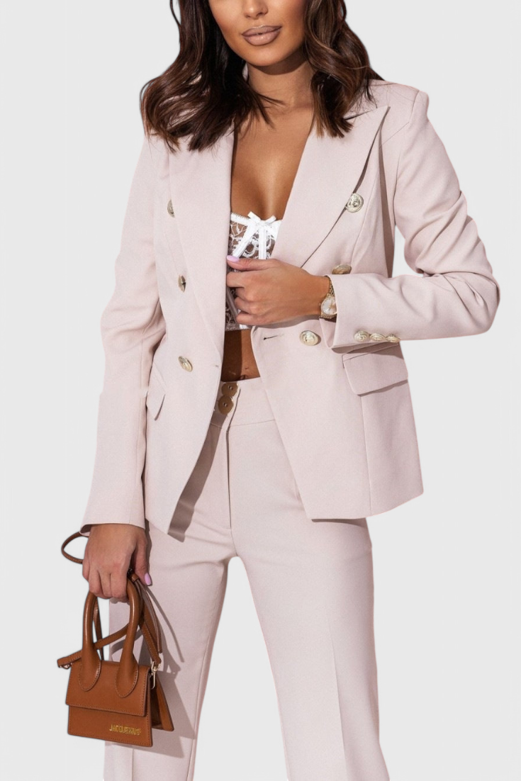 Rosalin Κομψό Σετ με Blazer και Παντελόνι