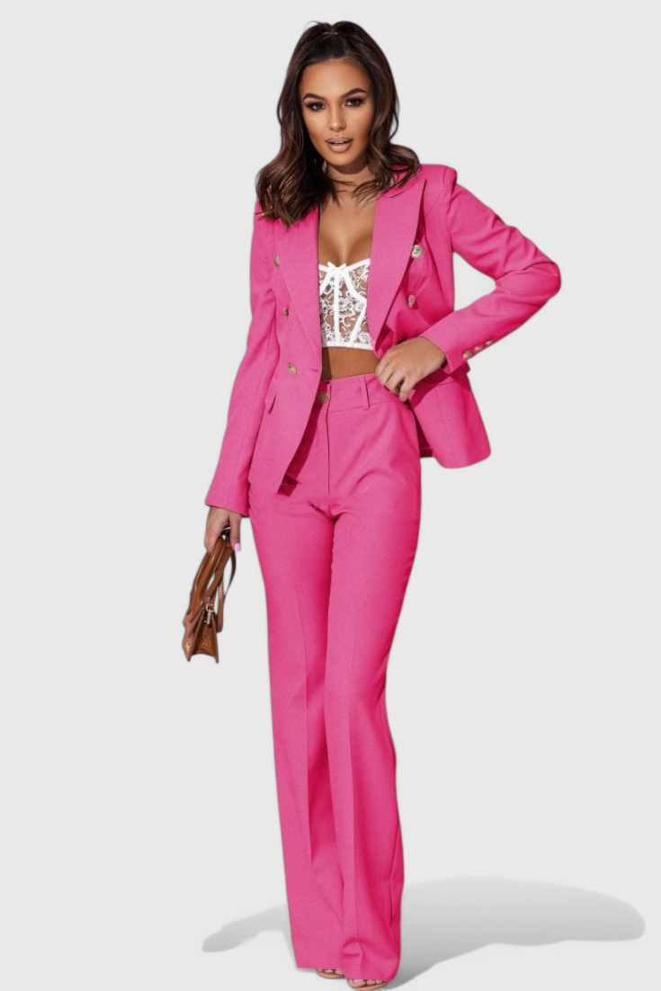 Rosalin Κομψό Σετ με Blazer και Παντελόνι