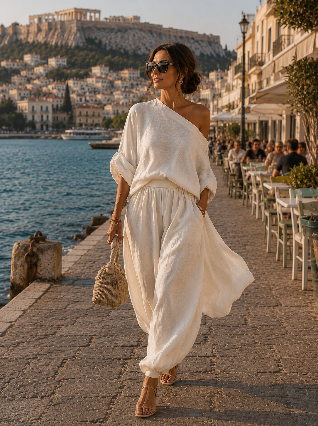 Eleonora | Κομψό σετ δύο τεμαχίων με έναν ώμο