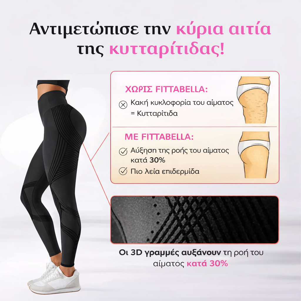 Κολάν 3D Fittabella – Επαναπροσδιόρισε τη σιλουέτα σου χωρίς καμία προσπάθεια.