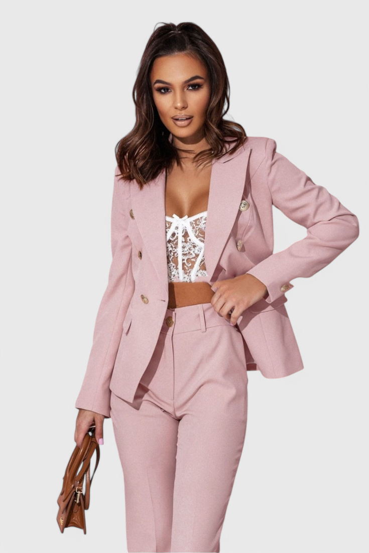 Rosalin Κομψό Σετ με Blazer και Παντελόνι